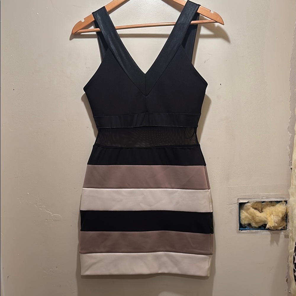 Foreign Exchange Bodycon Striped Dress